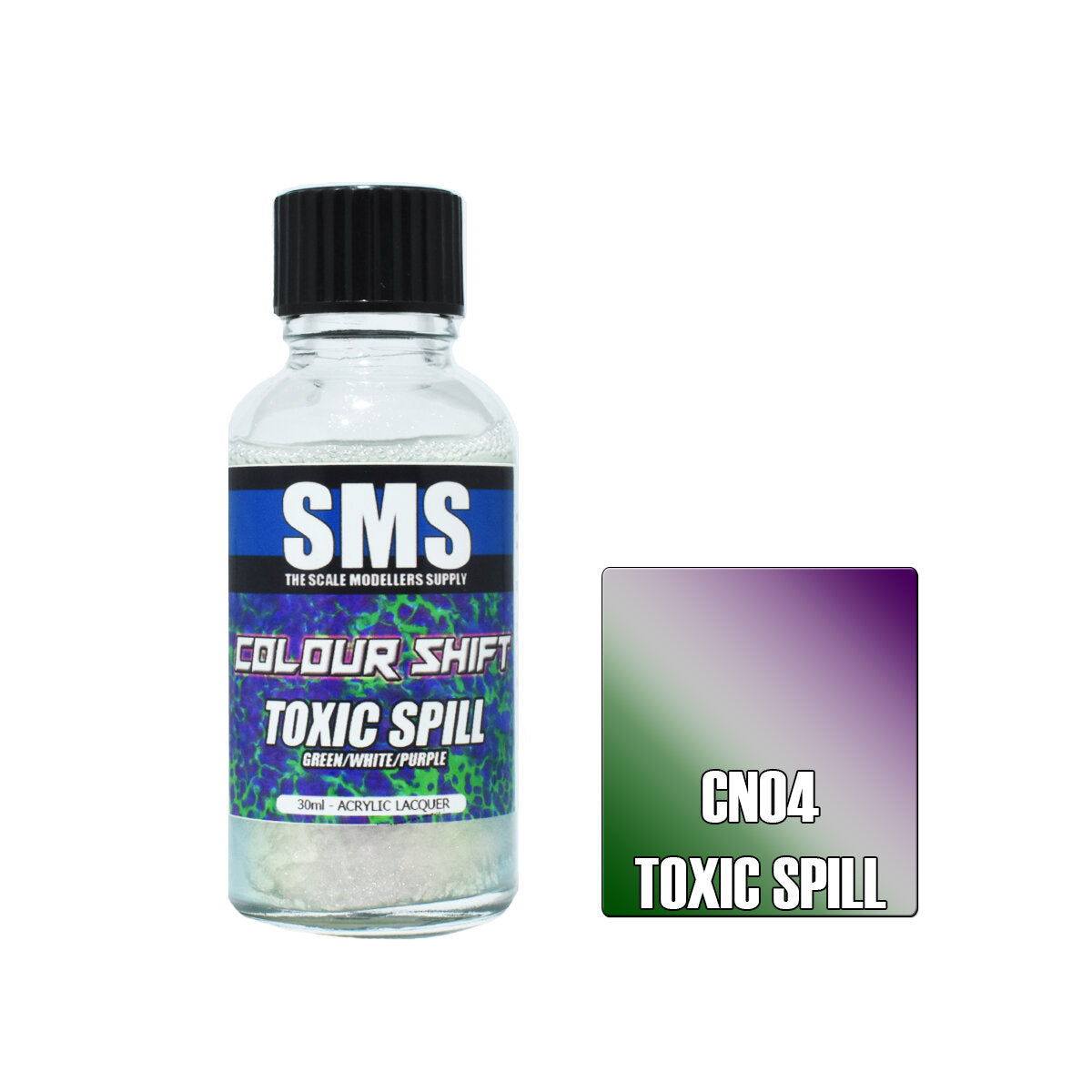 CN04 - Colour Shift TOXIC SPILL (GREEN/WHITE/PURPLE) - 30ml