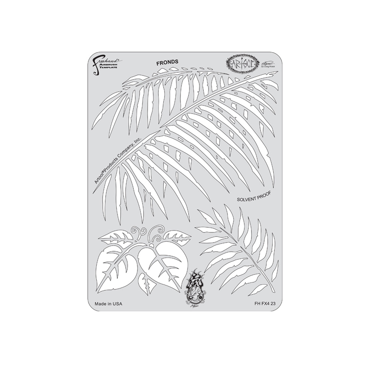FH.FX423 - Fronds Kustom FX4 Airbrush Template