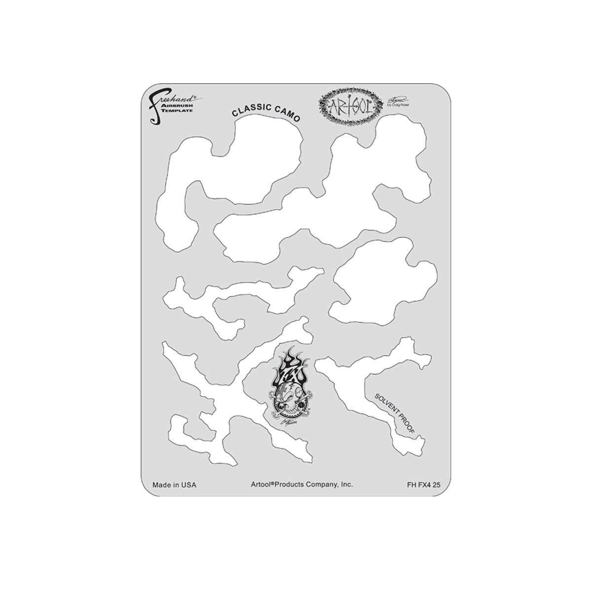 FH.FX425 - Classic Camo Kustom FX4 Airbrush Template