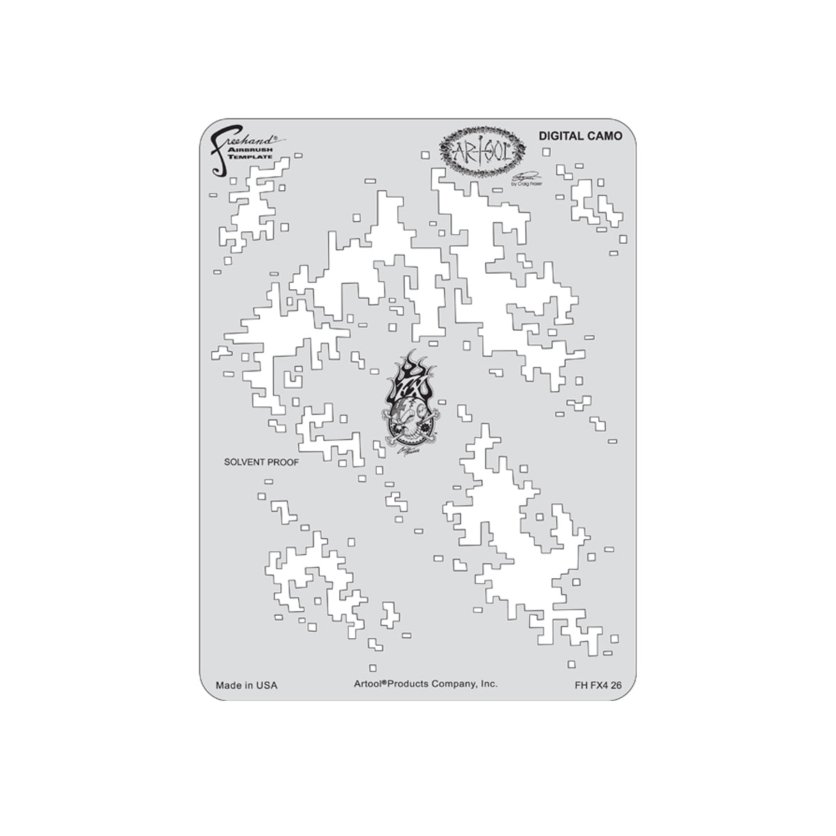 FH.FX426 - Digital Camo Kustom FX4 Airbrush Template