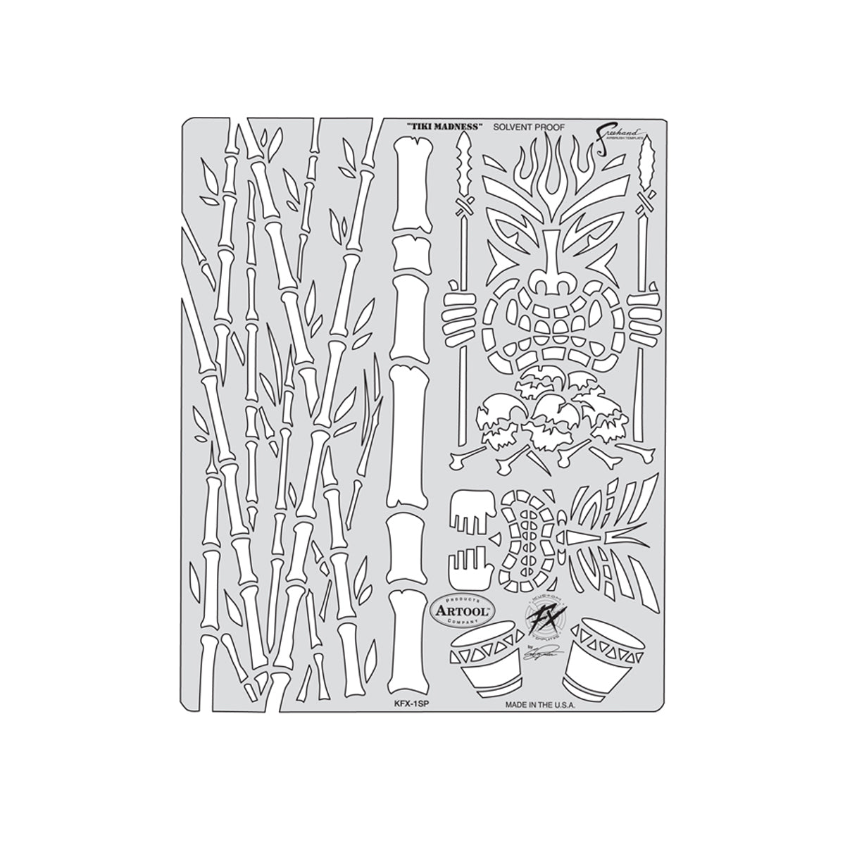 FH.KFX1 - Tiki Madness Kustom FX Airbrush Template