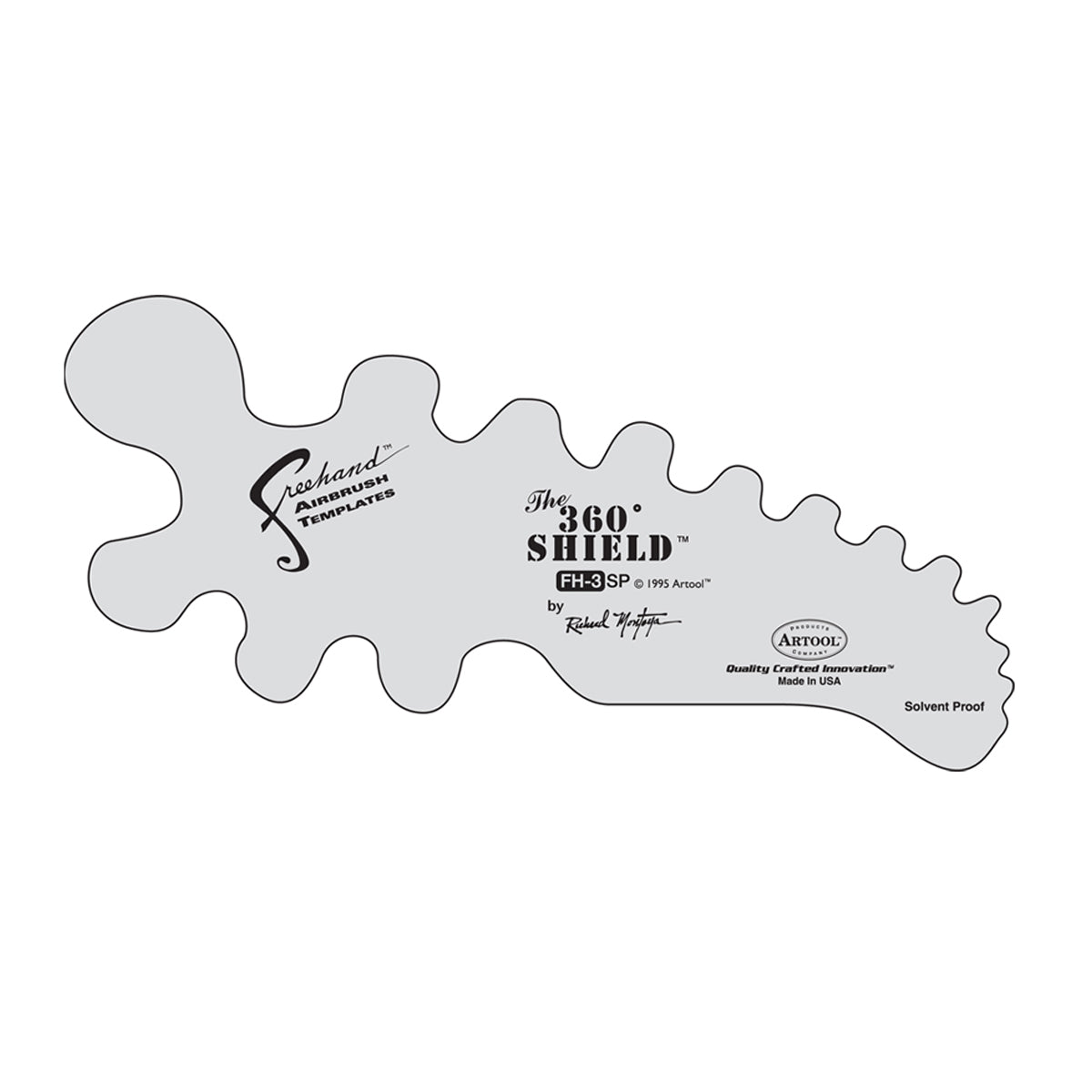 FH.3 - 360 Degree Shield Freehand Airbrush Template