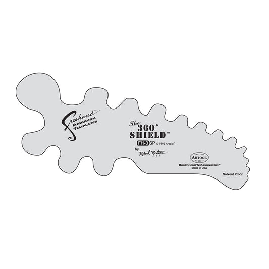 FH.3 - 360 Degree Shield Freehand Airbrush Template