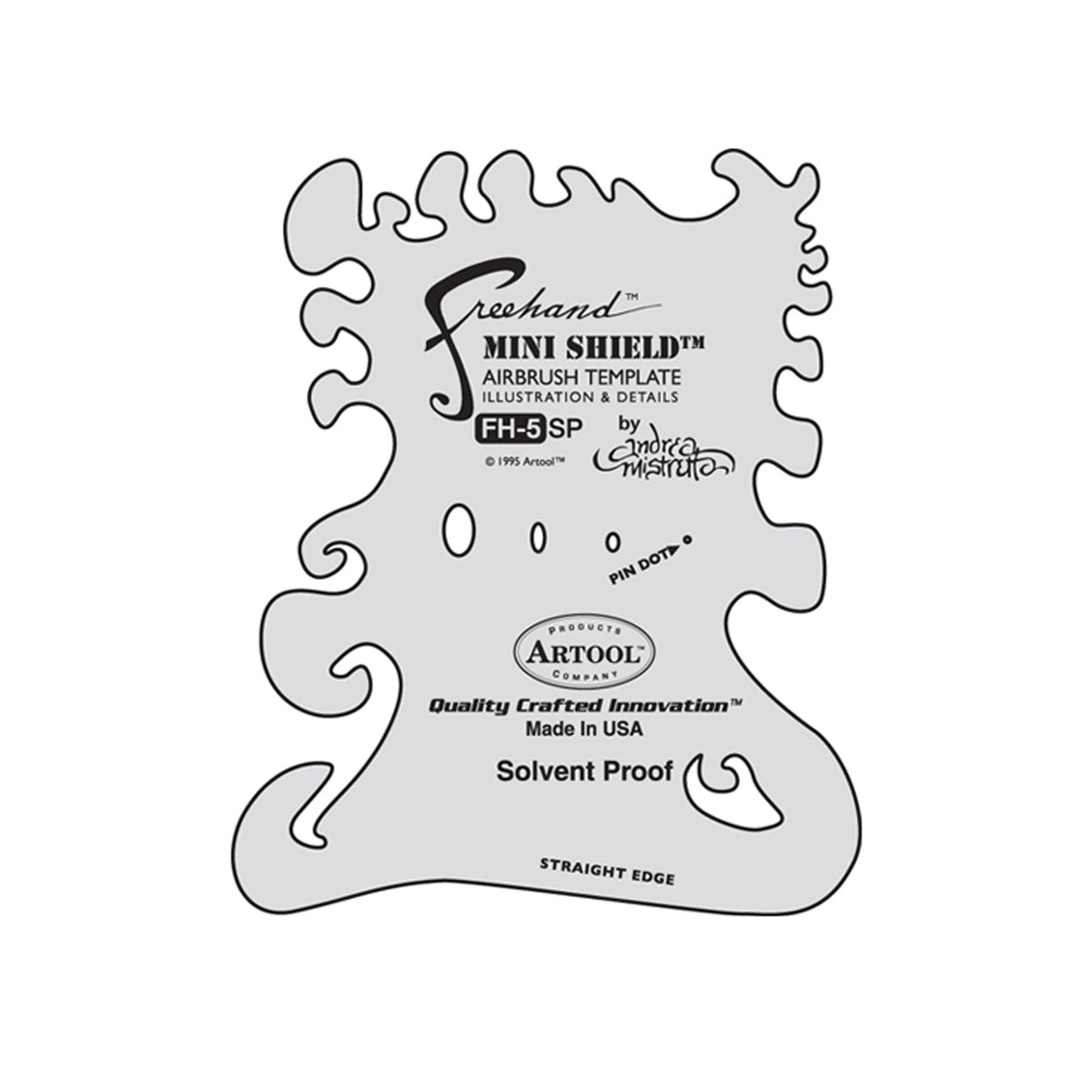 FH.5 - Mini Shield Freehand Airbrush Template