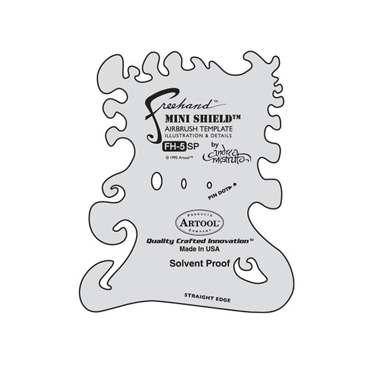 FH.5 - Mini Shield Freehand Airbrush Template