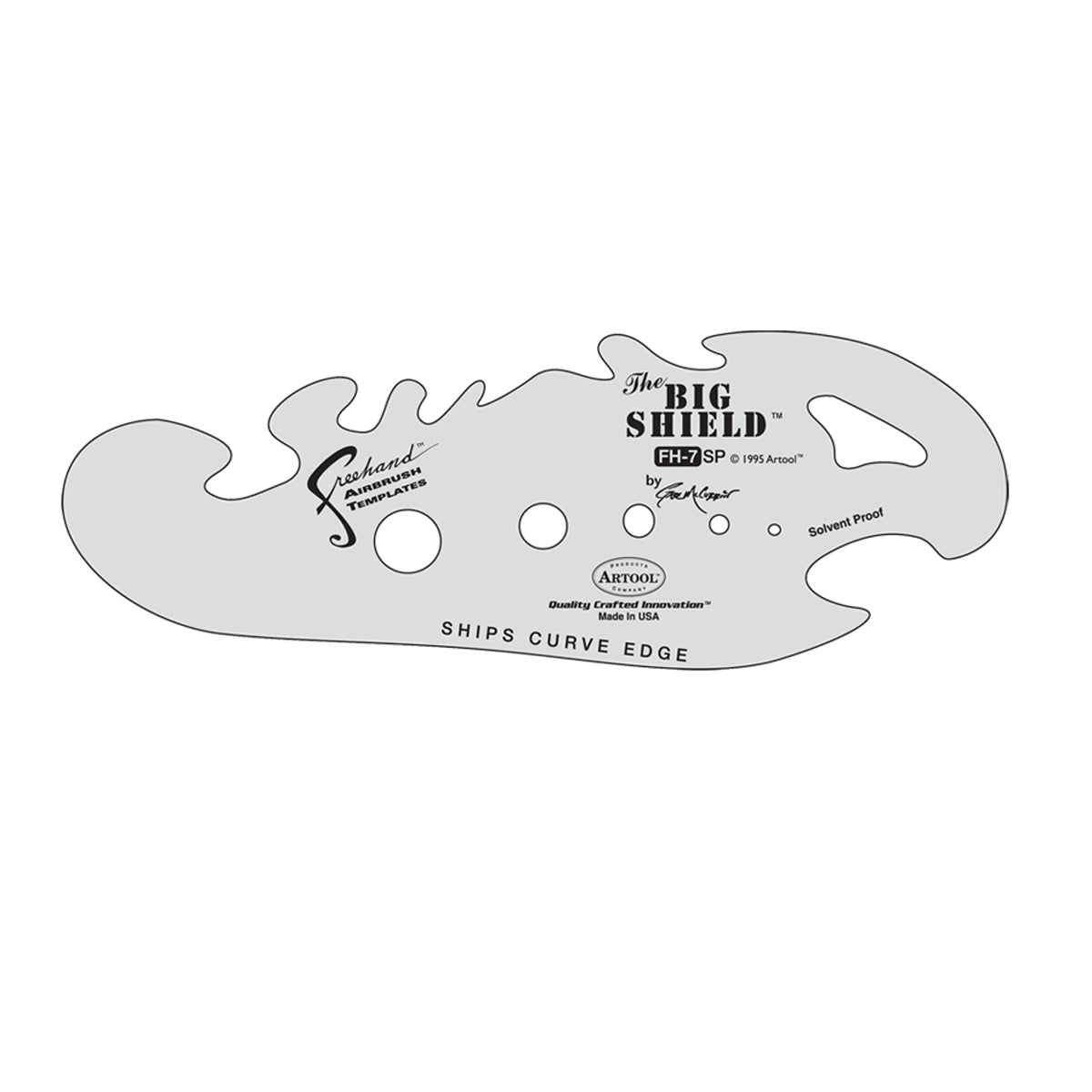 FH.7 - Big Shield Freehand Airbrush Template