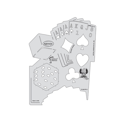 FH.BLTFX3 - Blasted Gamblin' FX Freehand Airbrush Template