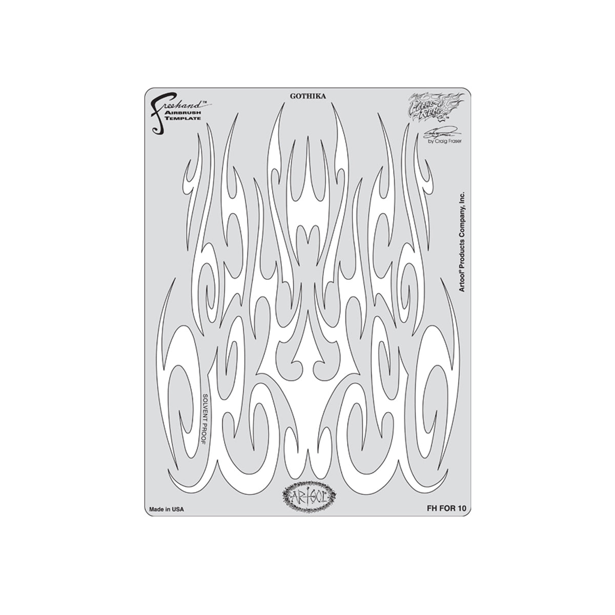 FH.FOR10 - Gothika Flame O-Rama 2 Airbrush Template