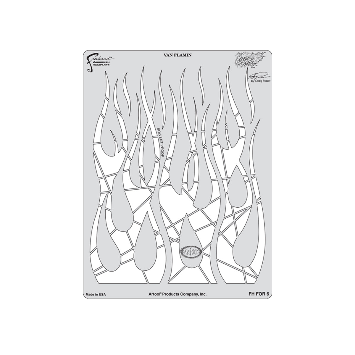 FH.FOR6 - Van Flamin' Flame O-Rama 2 Airbrush Template
