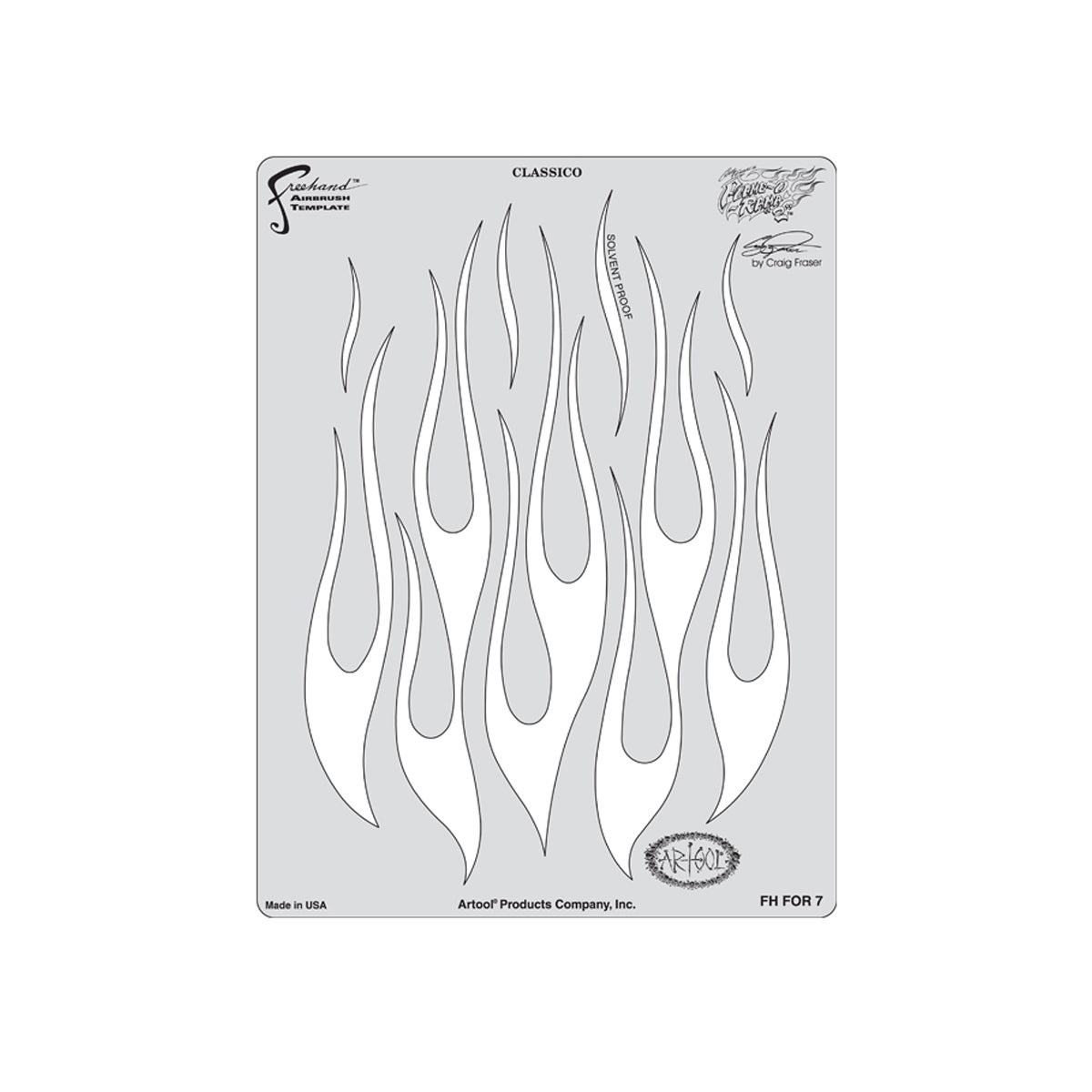 FH.FOR7 - Classico Flame O-Rama 2 Airbrush Template