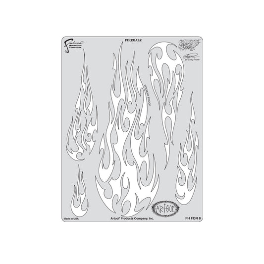 FH.FOR8 - Fire Ballz Flame O-Rama 2 Airbrush Template