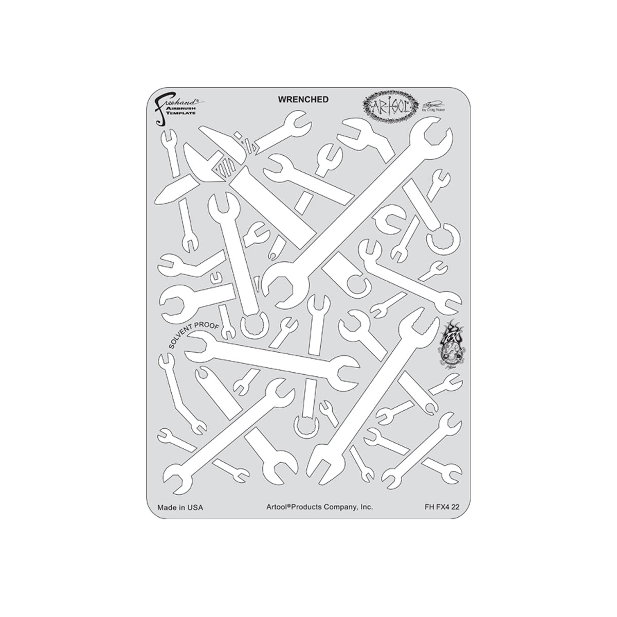 FH.FX422 - Wrenched Kustom FX4 Airbrush Template