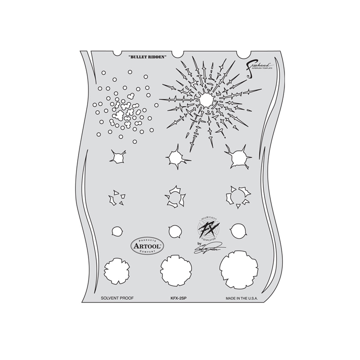 FH.KFX2 -  Bullet Ridden Kustom FX Airbrush Template